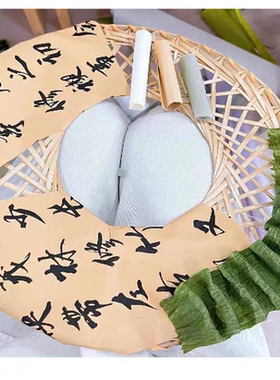 幼儿园中式国风diy竹编帽子斗笠手工环创装饰挂件区角布置材料