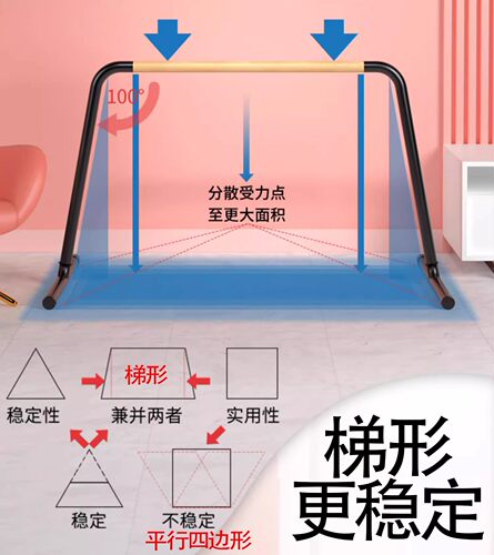 移动式练舞蹈生把杆练功架家用专业压腿杆跳舞蹈房芭蕾干儿童单人 - 图3