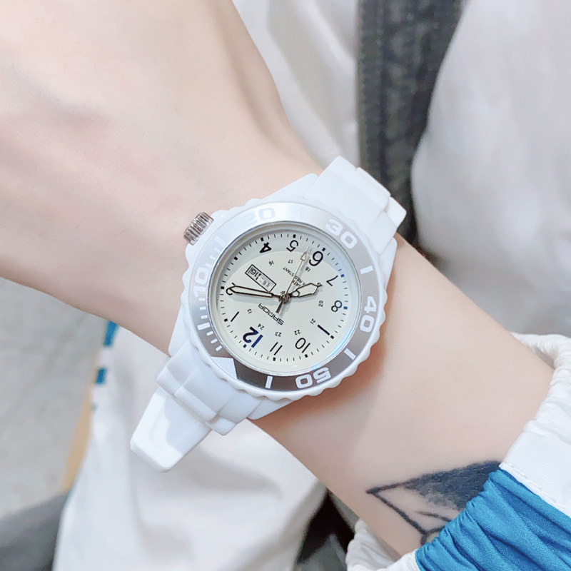 女简约气质ins风初中学生电子手表 范美国产腕表