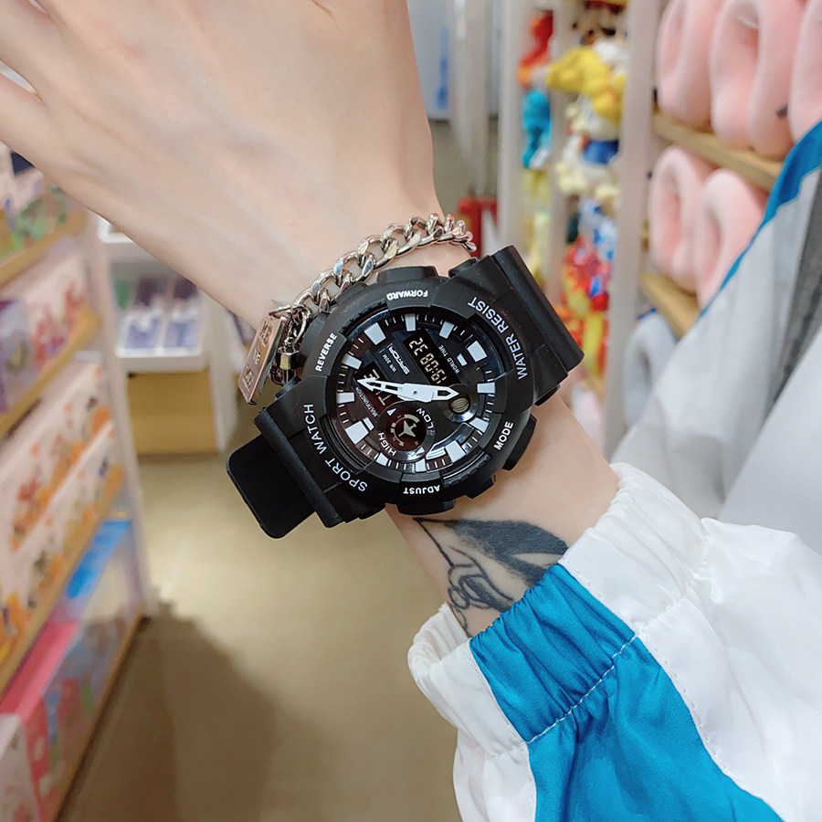 男生潮流黑科技初中运动机械电子表 范美国产腕表