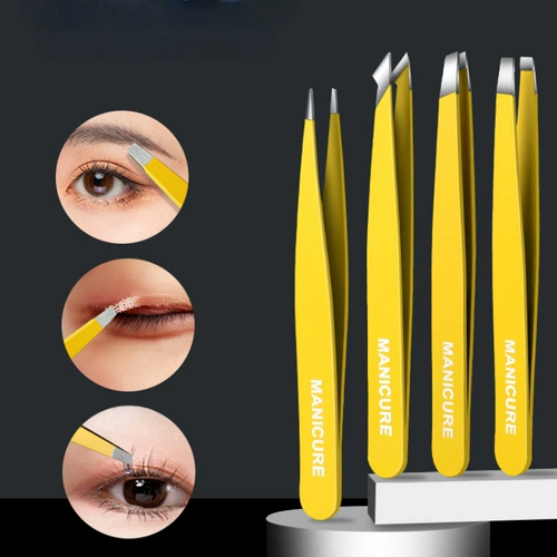 Пинцет для бровей, комплект, накладные ресницы, щипцы для завивки ресниц