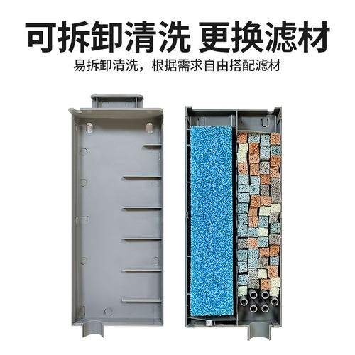 适用小米米家智能鱼缸二代过滤仓模块滤芯滤材改造可拆卸过滤配件 - 图1