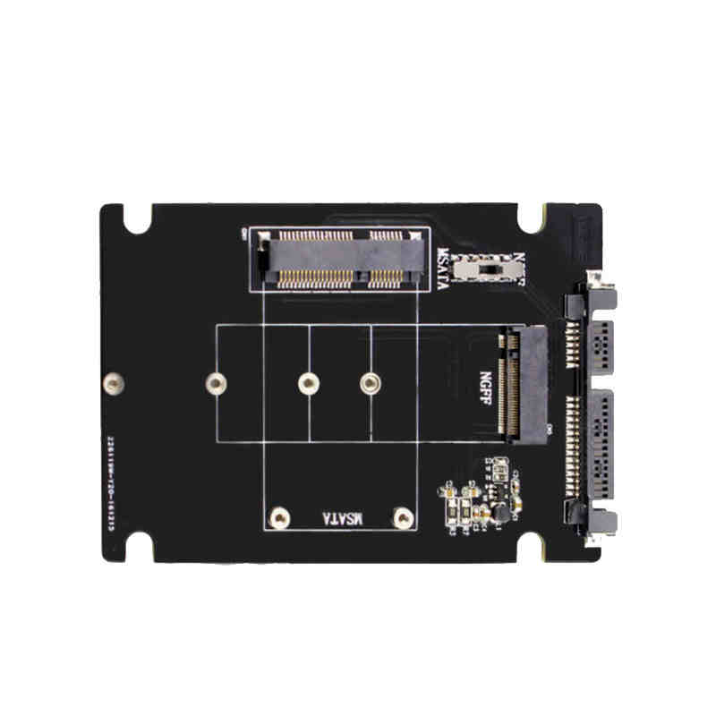 硬盘拷贝机专用固态硬盘MSATA+NGFF（M.2）转接板MSATA to SATA - 图1