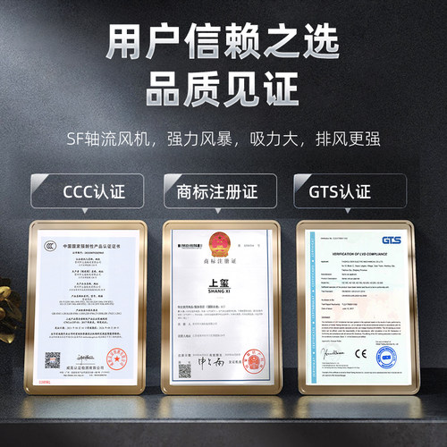上玺轴流风机低噪静音380V工业排风通风机岗位管道强力排风扇220V - 图3