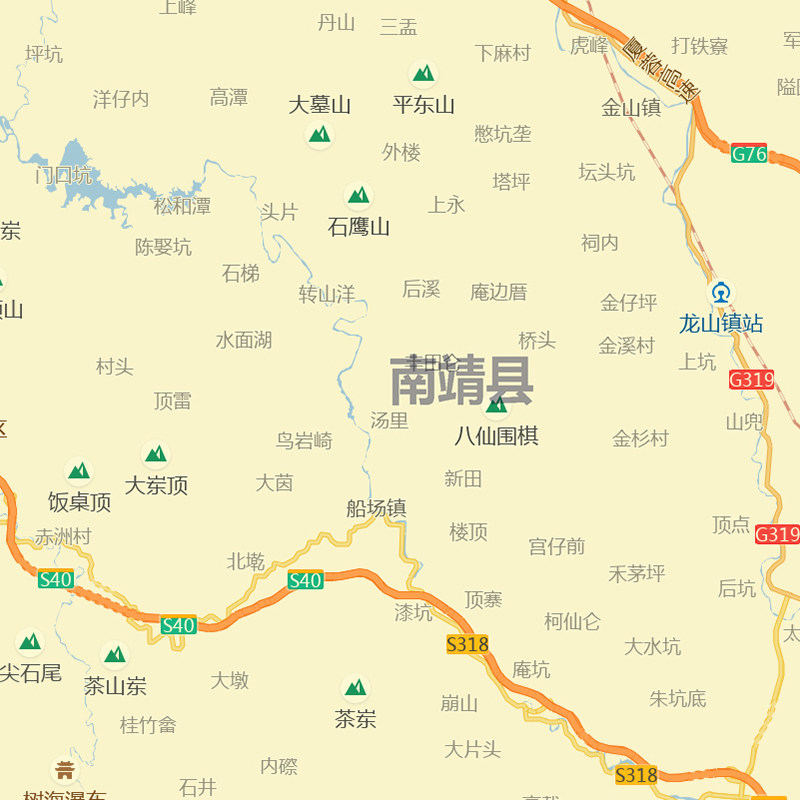 漳州市地图批零90cm福建省新款防水墙贴画行政交通区域划分现货