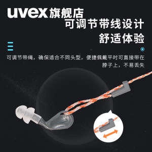 德国uvex耳塞防噪音睡眠睡觉专用隔音降噪学习飞机可水洗耳罩耳机