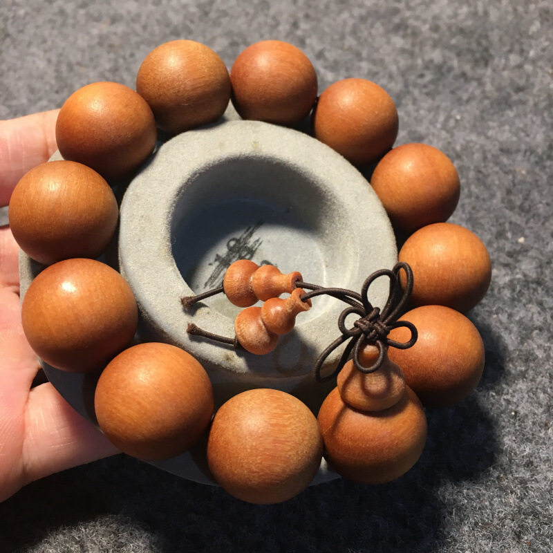 抖音同款巴布亚老山檀香20mm 10手链 玄翠峰手串/宝珠