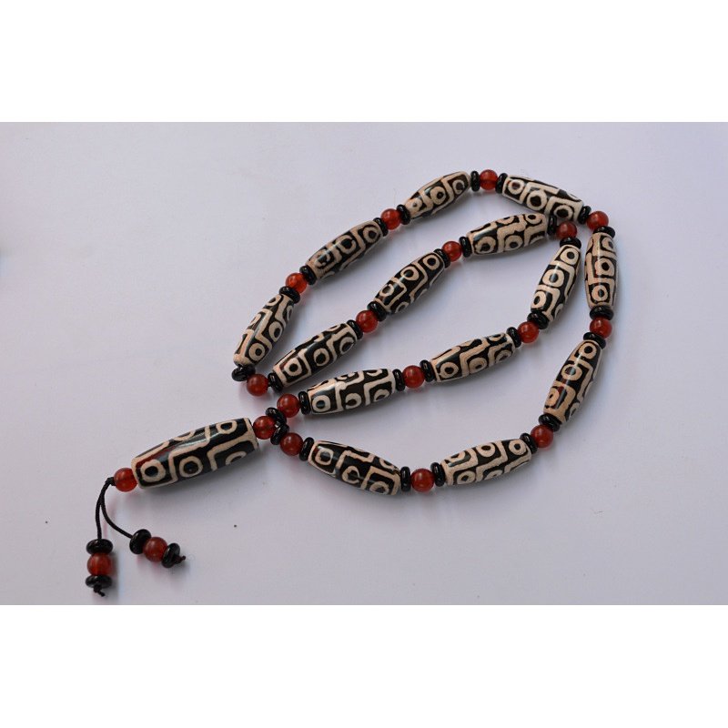 抖音新款天然西藏老天珠药师真项链 玄翠峰项链