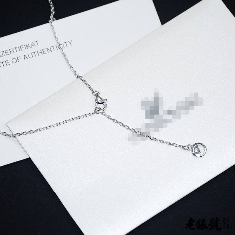 抖音同款tks925纯银镶钻新款n1风批 玄翠峰项链