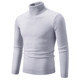 Turtleneck Sweater men's loose black autumn and winter lazy pullover knit sweater Korean style trendy men's inner base shirt