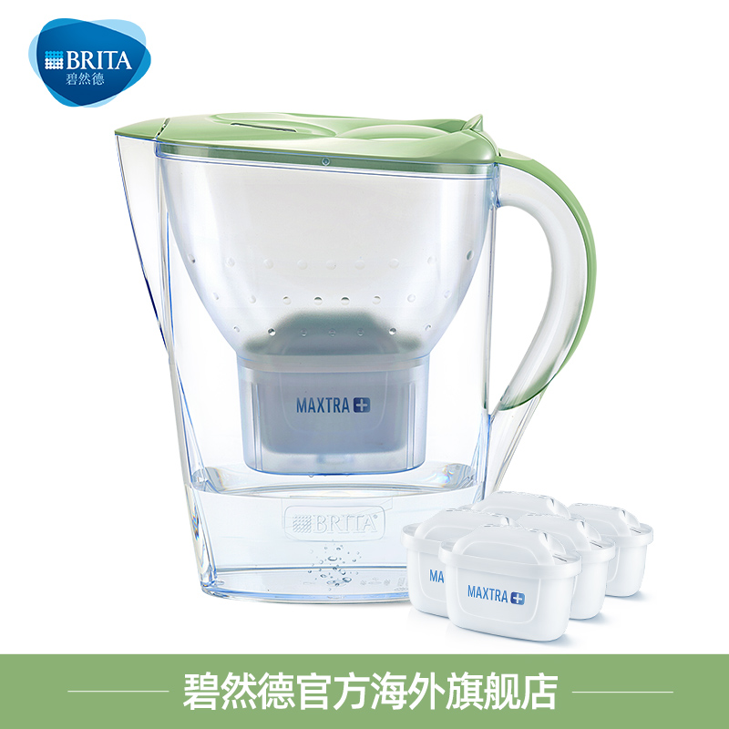 Brita碧然德进口滤水壶去水垢2.4L净水器1壶6滤芯限量德国原装_厨房_烹饪用具