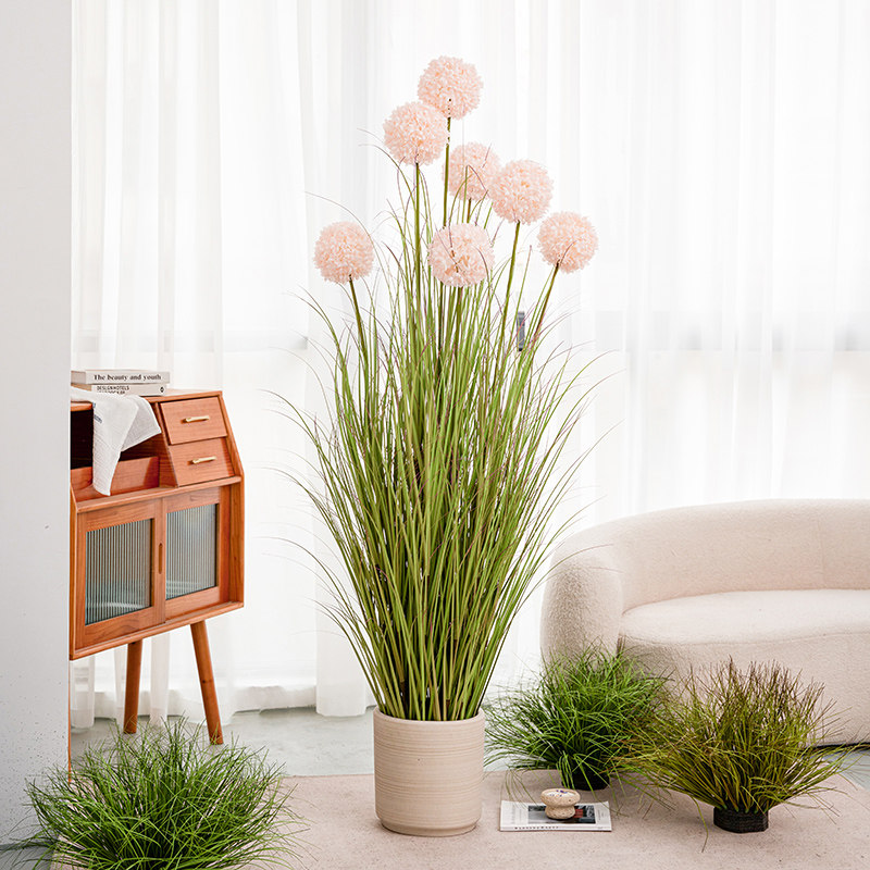 仿真绿植芦苇绣球花室内客厅沙发边落地摆件装饰高端轻奢仿生植物,淘宝优惠券,粉丝福利购,淘宝优惠卷