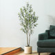 Simulated green plant olive tree high-end light luxury bionic plant living room floor-standing interior decoration ornaments large fake potted plant