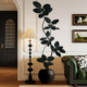 Simulated green plant black diamond rubber tree floor decoration