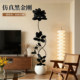 Light luxury simulated black diamond potted plant in the living room