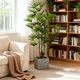 Simulated green plant Jinshan Brown high-end light luxury decorative ornaments indoor bionic plant potted living room floor-standing atmosphere tree