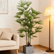 Simulated green plant Jinshan Brown high-end light luxury decorative ornaments indoor bionic plant potted living room floor-standing atmosphere tree