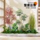Fake green plants, landscaping combination, indoor large floor-standing ornaments, potted plants, advanced bionic plant simulation trees