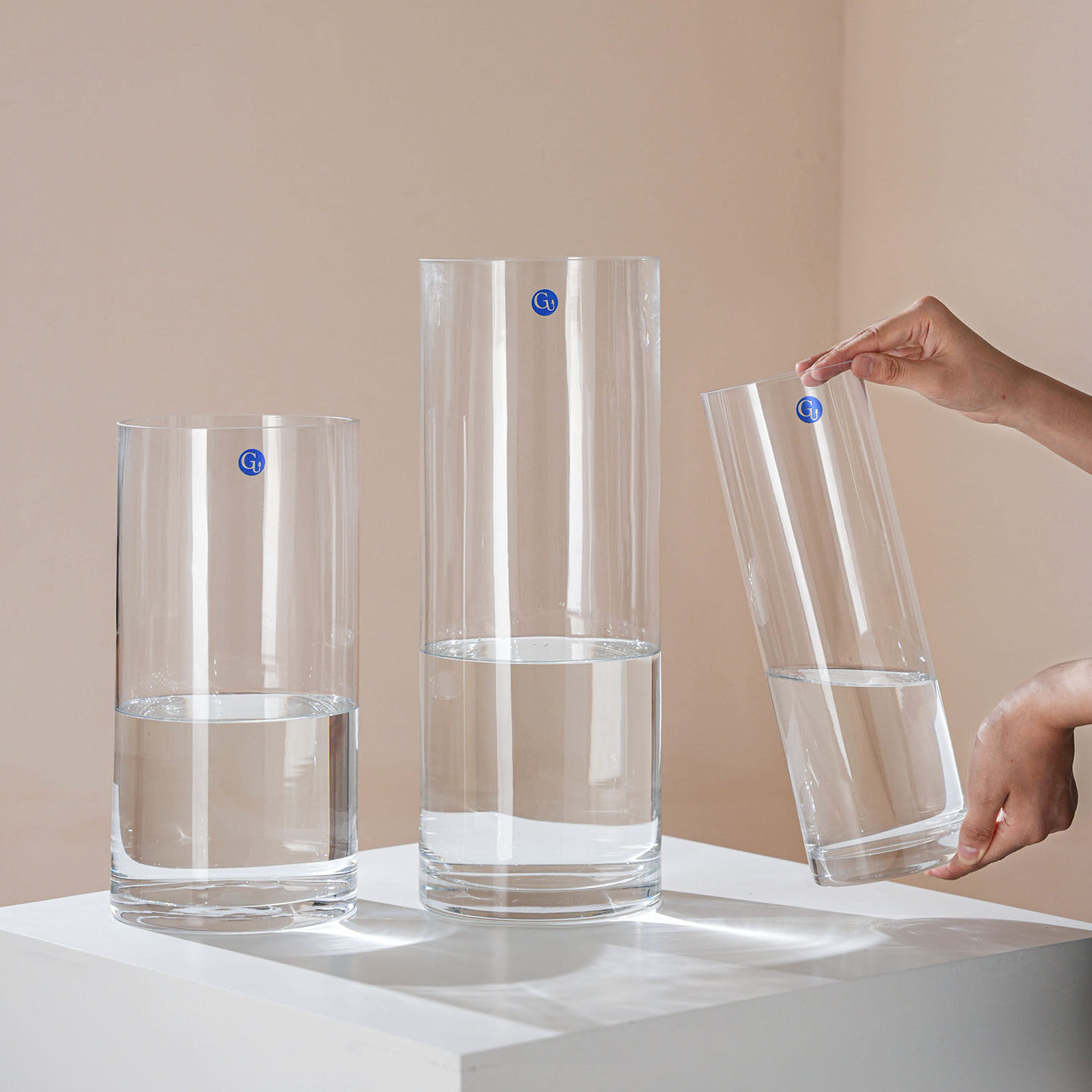 花瓶高级感简约透明玻璃水养鲜花绿植大口径水培器皿客厅插花摆件,淘宝优惠券,粉丝福利购,淘宝优惠卷