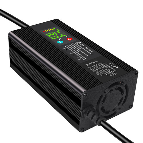 锂电池充电器72伏60V48V8a15A27A电流可调节电动车小牛九号三元铁 - 图2