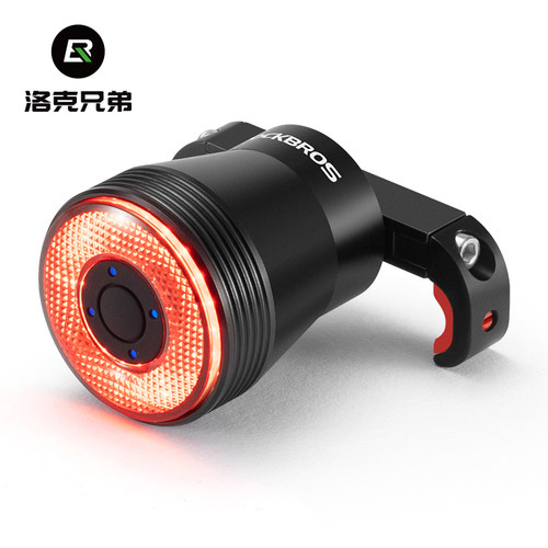 洛克兄弟自行车尾灯智能感应刹车灯山地车公路车夜骑尾灯骑行装备 - 图3