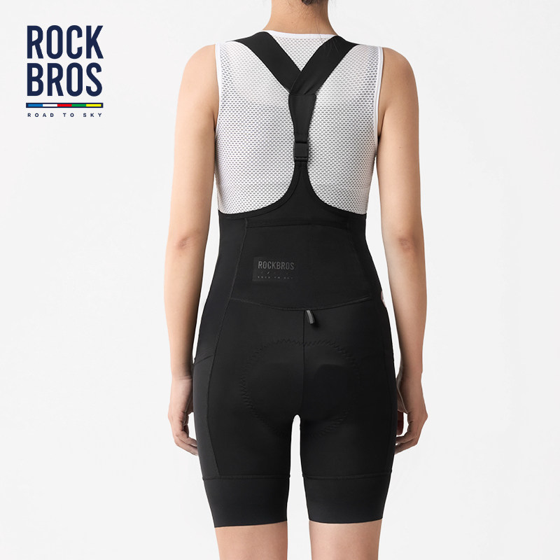 洛克兄弟天路系列骑行短裤女夏季公路自行车骑行服背带裤透气速干,淘宝优惠券,粉丝福利购,淘宝优惠卷