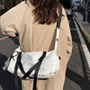 One-shoulder women's Japanese color block design crossbody bag sports