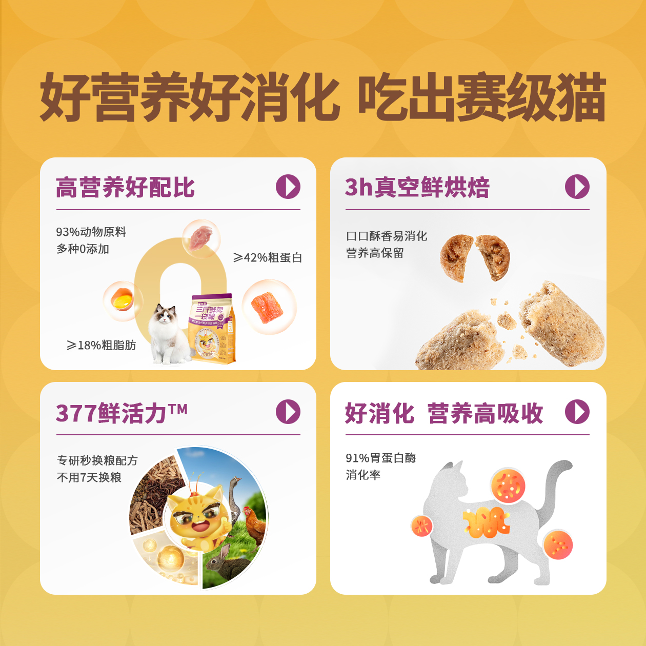 猫大圣S8兔三鲜烘焙猫粮官方旗舰店正品成猫幼猫增肥发腮营养长肉