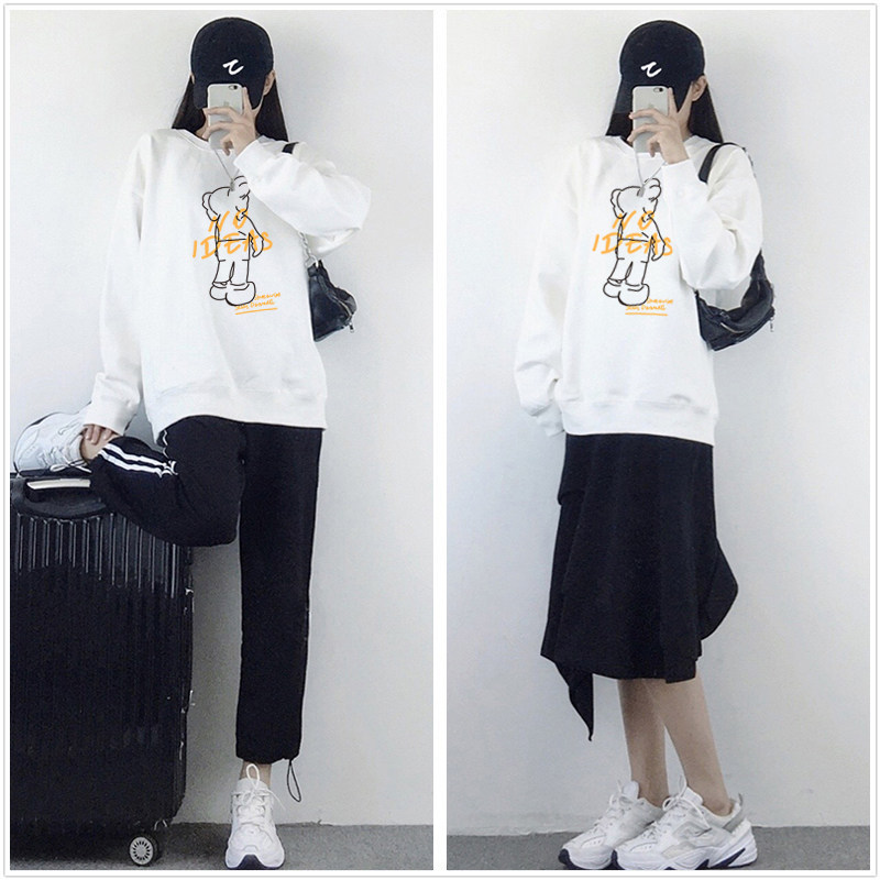 2020新款秋冬加绒韩版宽松加厚卫衣 诺态服饰卫衣/绒衫