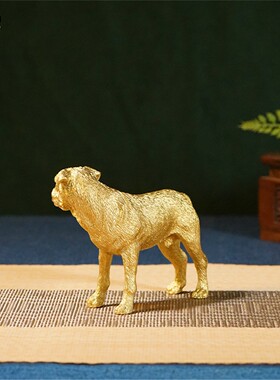箐铜记《福旺斯塔福》十二生肖狗铜摆件家居装饰品客厅玄关宠物狗