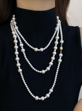 高端毛衣链秋冬长款轻奢高级感大气百搭项链女款2025新款小众配饰