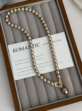 高端短款毛衣链秋冬轻奢高级感大气百搭项链女款2025新款小众配饰