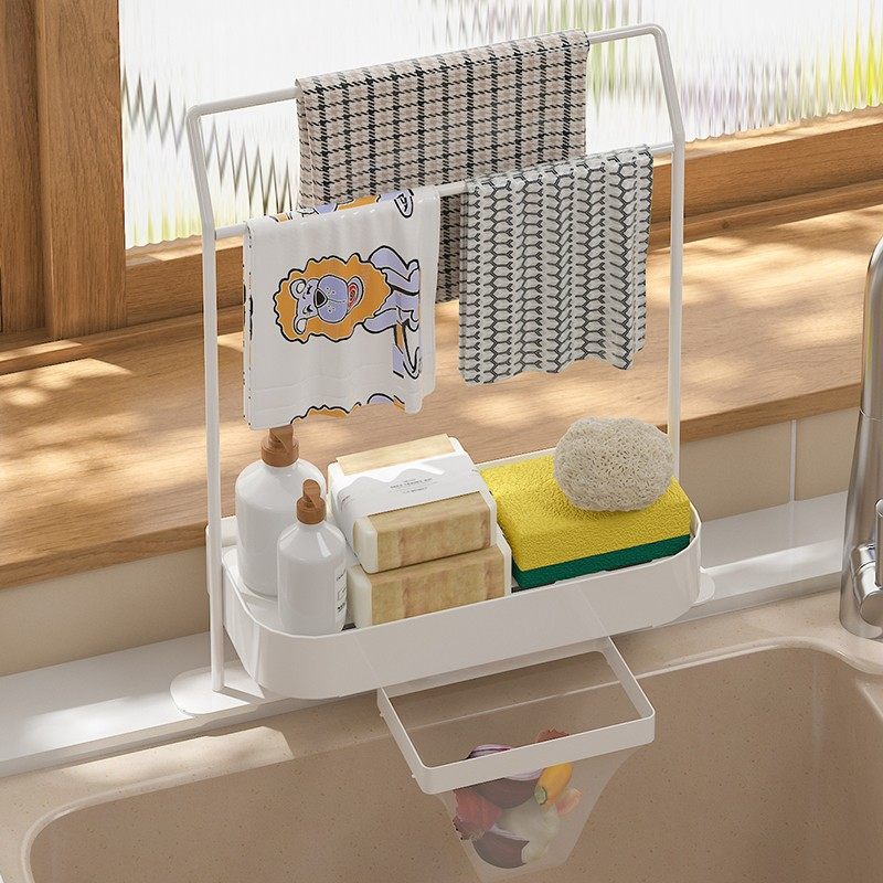 抹布架水槽海绵沥水架厨房洁具用品置物架抹布洗碗布晾晒收纳架,淘宝优惠券,粉丝福利购,淘宝优惠卷