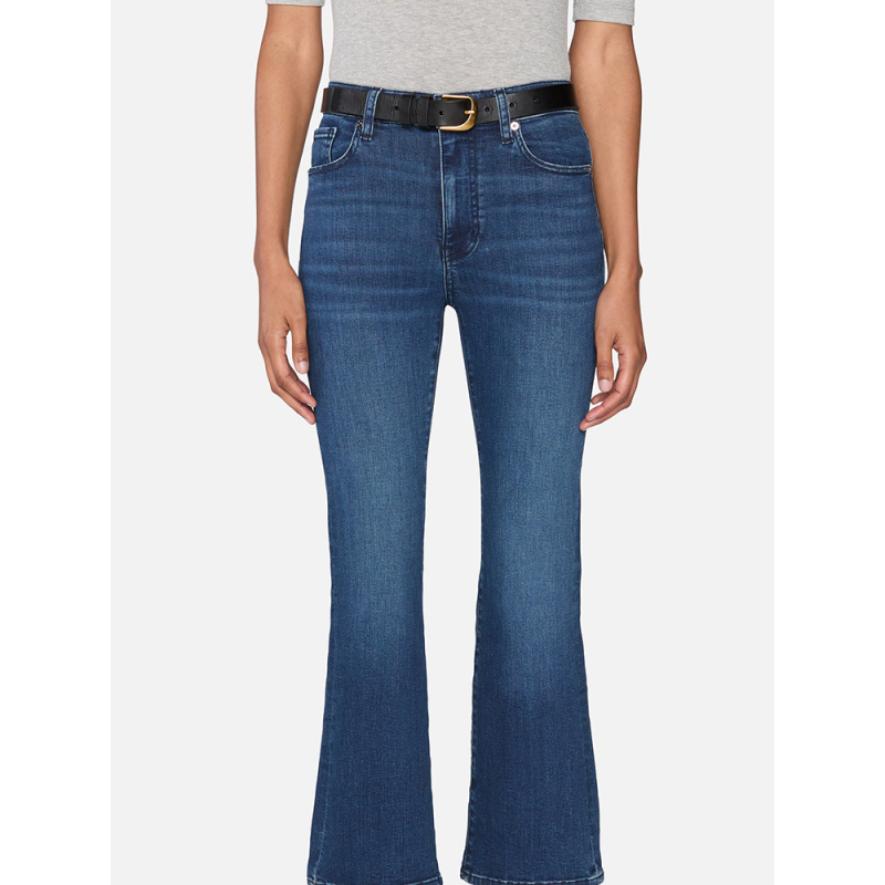 【2025新款】FRAME女士高腰微喇弹力牛仔裤 THE REBOOT CROP - 图1