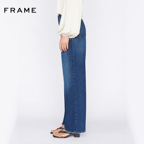 FRAME女高腰阔腿牛仔裤LE PIXIE系列女装春款 - 图1