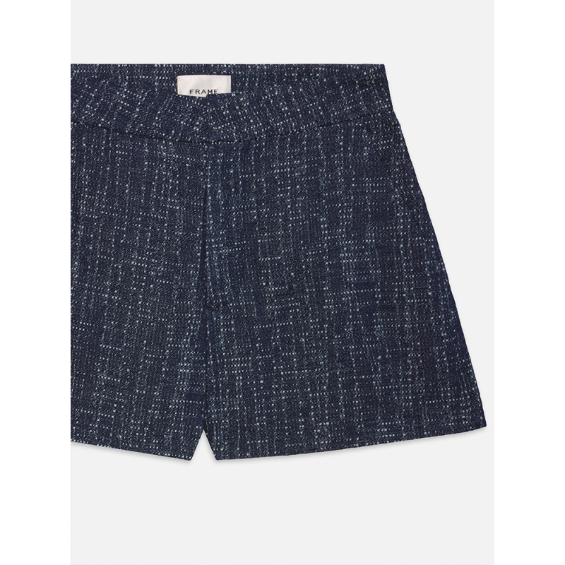 【2025新款】FRAME女士复古牛仔粗花呢西装短裤 - 图3