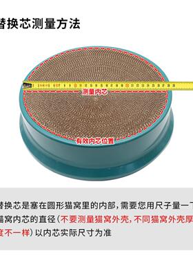 直销圆形猫抓板猫窝碗型替换芯