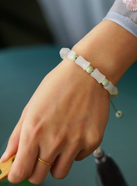 上岸手链女竹节红绳礼物