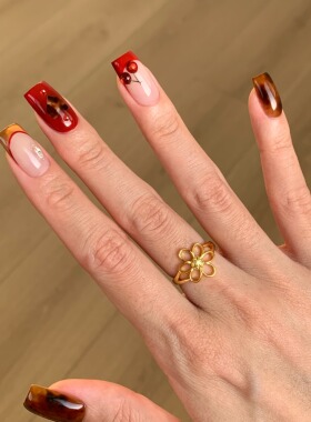 yeylem|新年小黄花·招财黄钻镂空花朵925银戒指