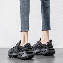 Upscale Tide Cards Thick Bottom Hikes Shoes High Net Red Noodles Breathable Old Daddy Shoes Women Move 2023 Springnet Overfire Little White Transport Hugh