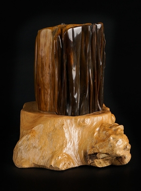 摆件客厅玄关石头新中式