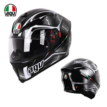 AGV Motorcycle Helmet New K5s Men And Women Racing Season Double Lenses All-armor 3c Certified Light Weight Anti-Fog Locomotive