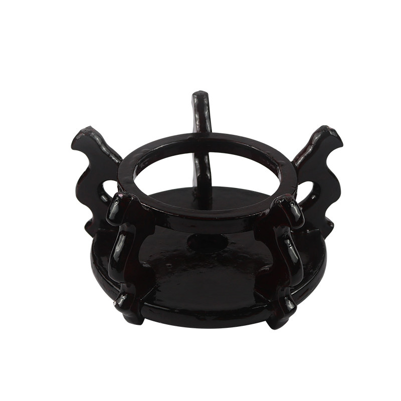 高脚木质底座海螺架子花瓶花盆底座石头香炉木托盘架圆形架子底座,淘宝优惠券,粉丝福利购,淘宝优惠卷