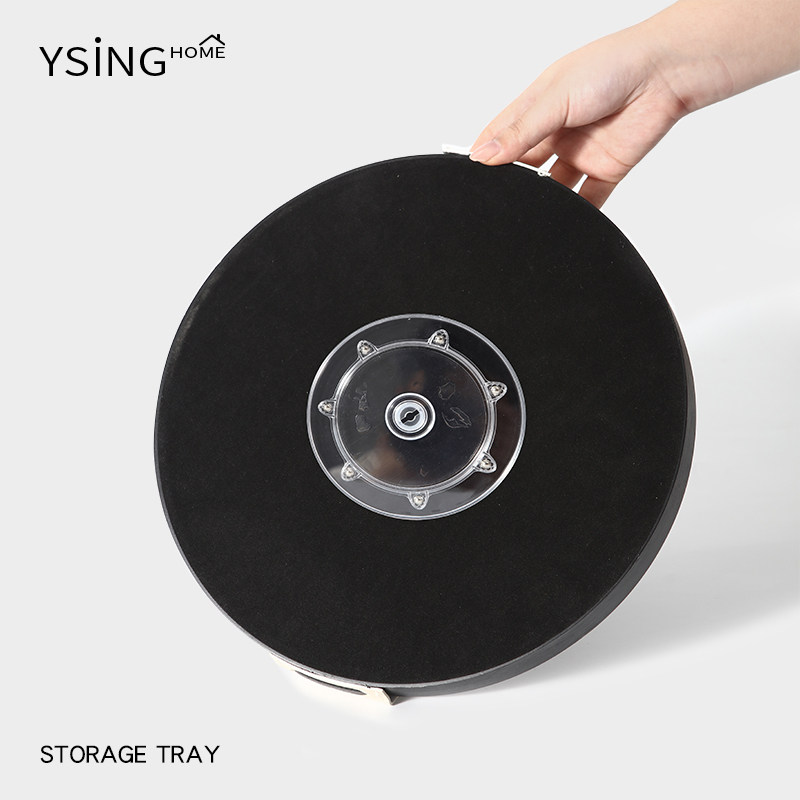 可转动托盘圆形家用轻奢高级感香薰香水桌面置物盘化妆品收纳展示,淘宝优惠券,粉丝福利购,淘宝优惠卷