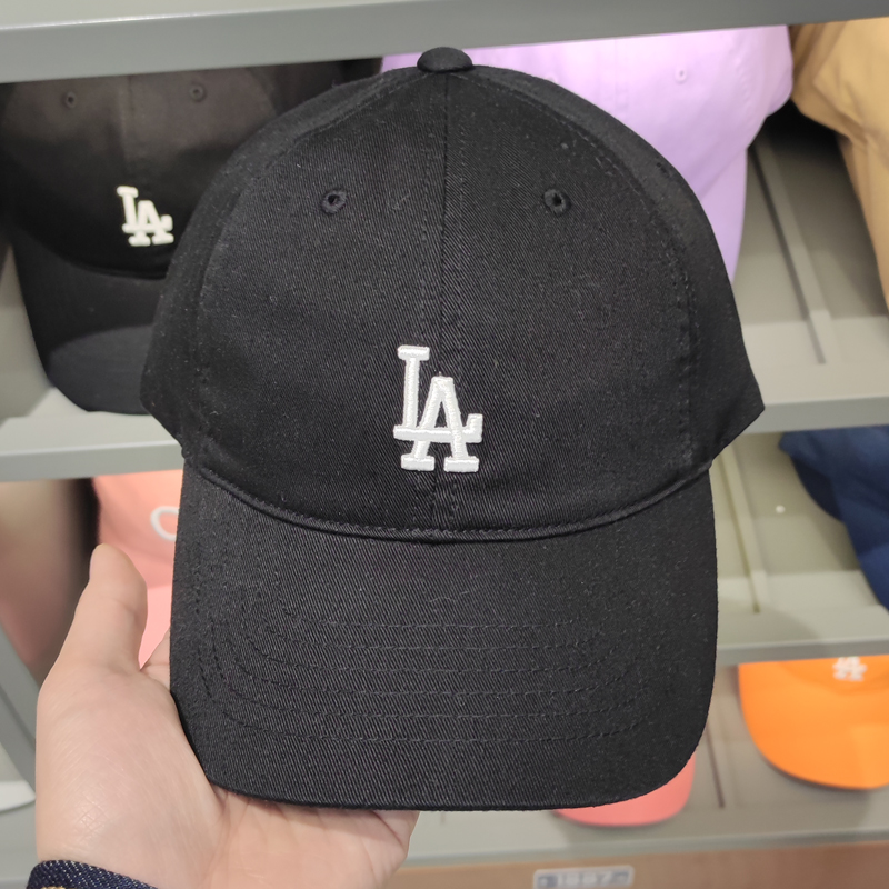 韩国mlb帽子新款小标软顶ny洋基队棒球帽可调节la男女鸭舌帽CP77 - 图1