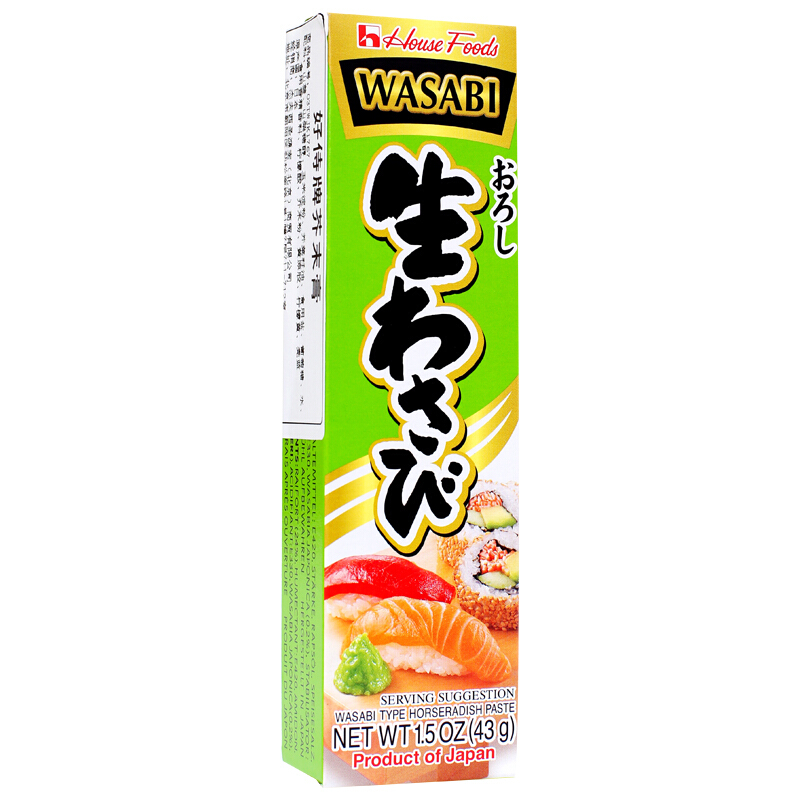 日本好侍芥末膏山葵43g原装进口三文鱼刺身青芥辣芥末酱新鲜-图1