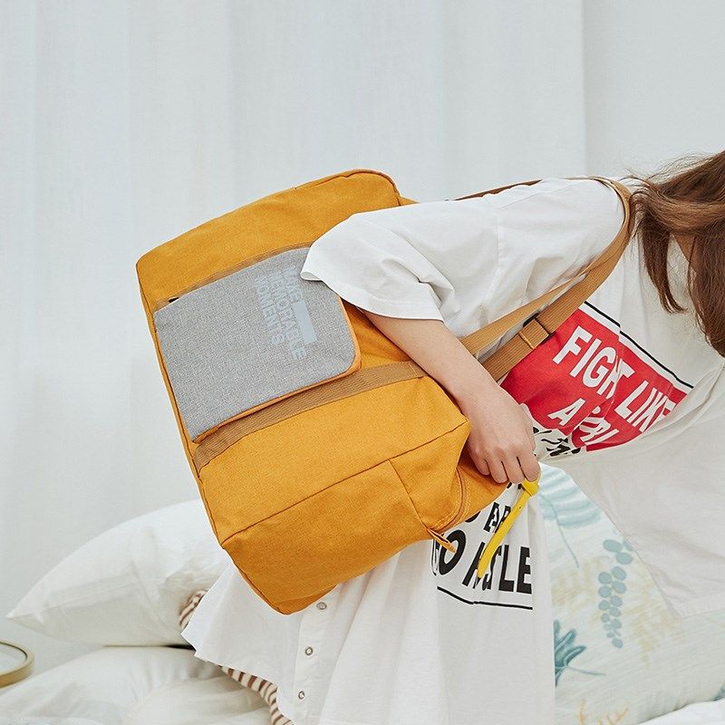 容量可折叠外置挂袋小挎包登机包 华举旅行袋