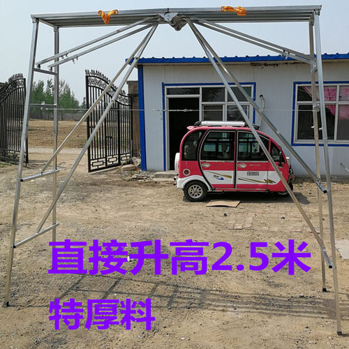 加厚加高马凳脚手架折叠装修室内刮腻子移动平台凳子梯子架子便携 - 图1