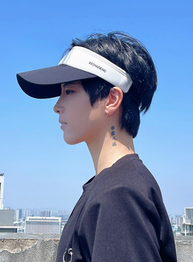 UPF50+男士夏季户外防晒空顶帽