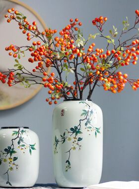 中式陶瓷花瓶简约古风装